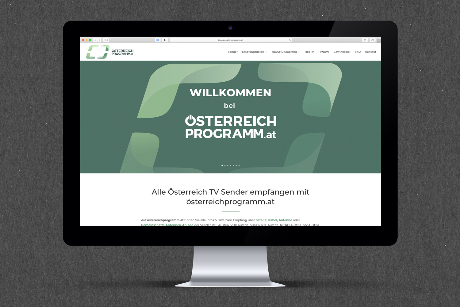 Website oesterreichprogramm.at rinkath media design