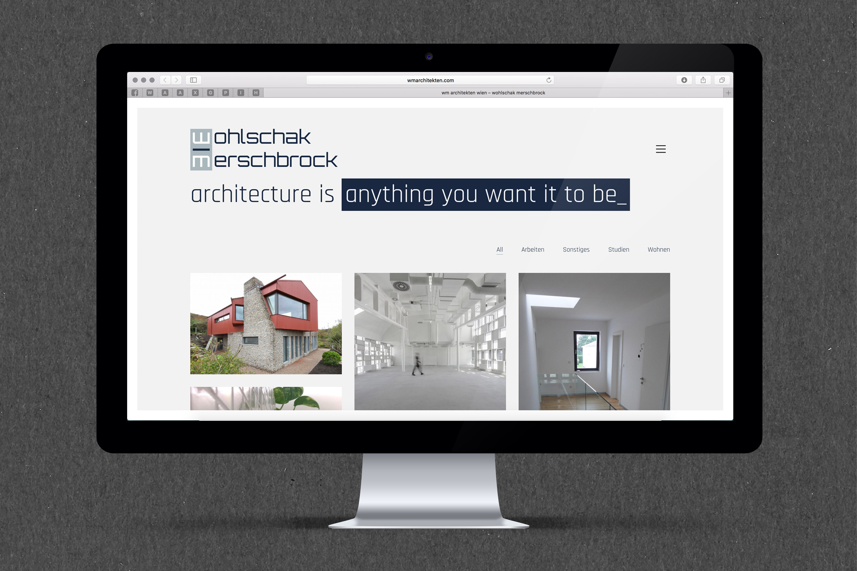 Website Architekturbüro wohlschak merschbrock rinkath media design
